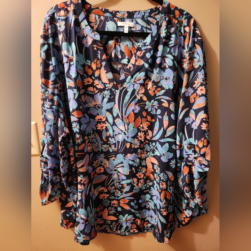 Maurices Vibrant Floral Blouse